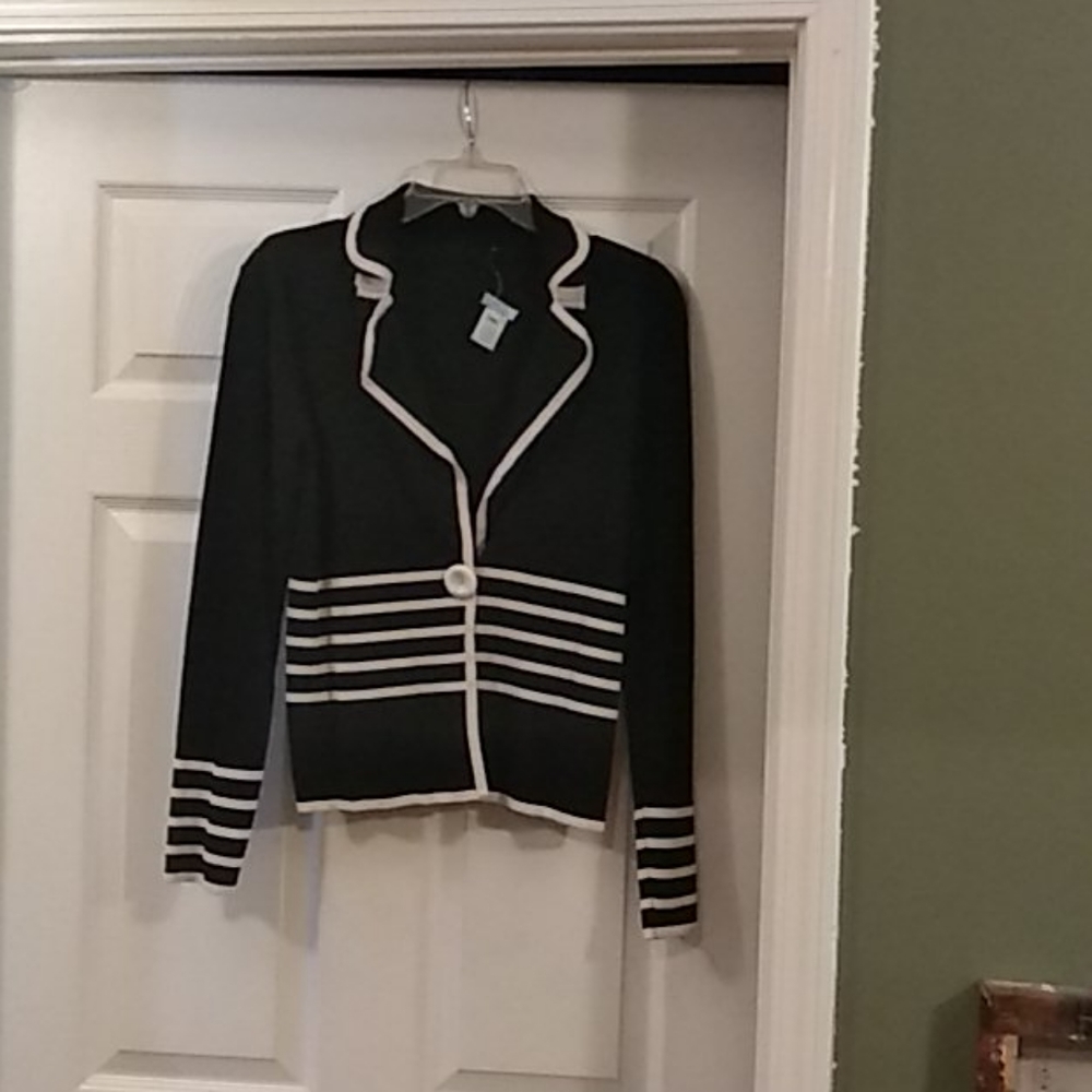 Black and White sweater.